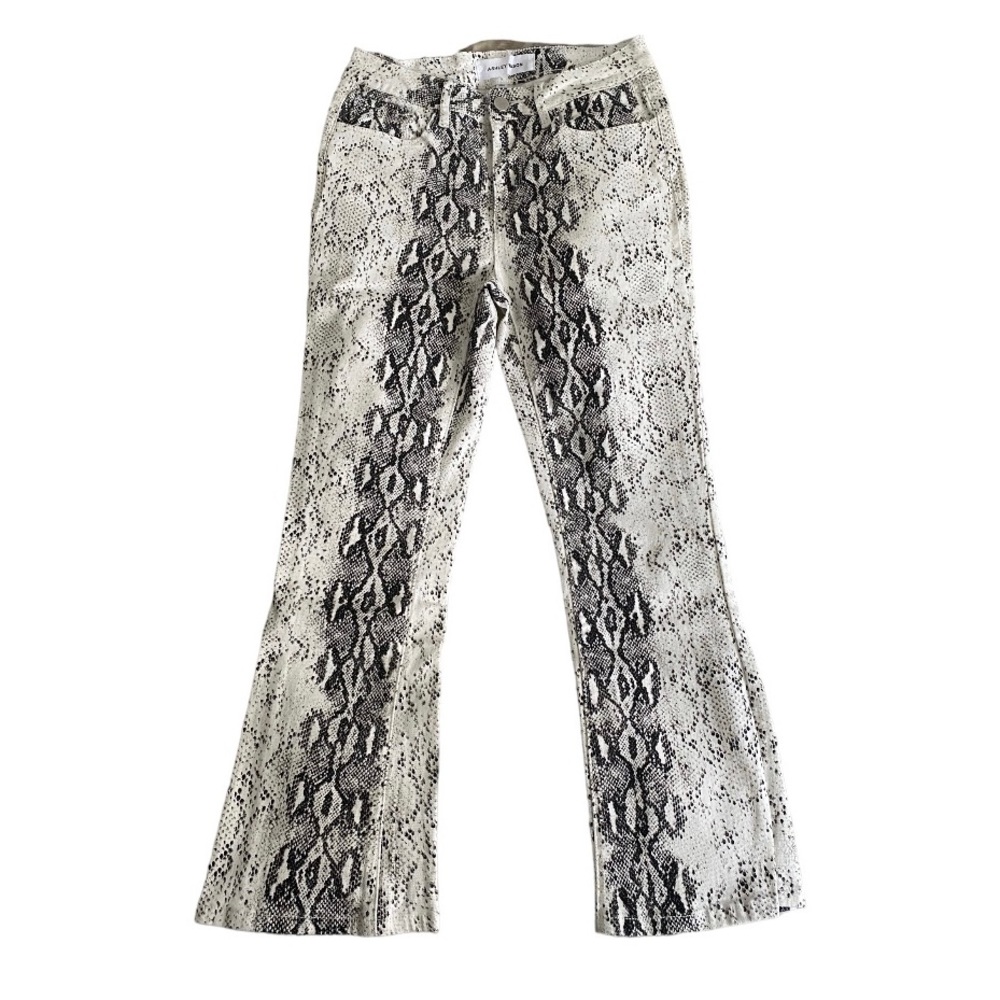 Ashley Mason Snake Print Flared Cropped Size 5 - Picture 8 of 9